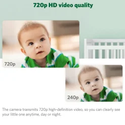 LeapFrog LF915HD 5 Inch Video Baby Monitor & Floorstand - White