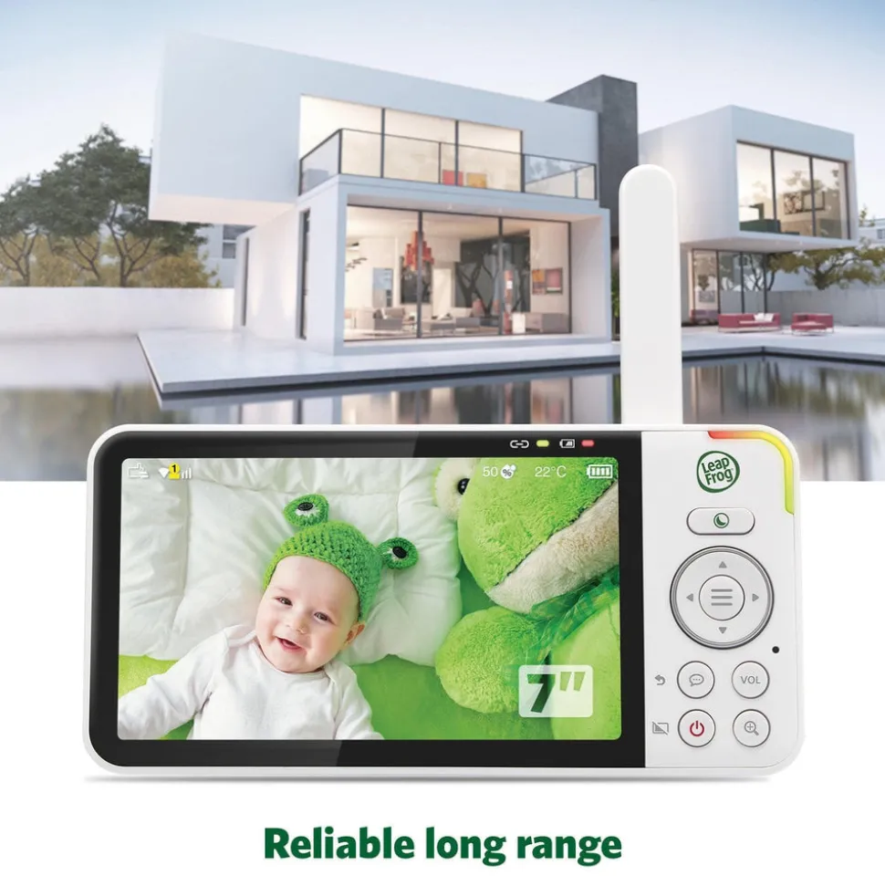 LeapFrog LF920HD 7 Inch Video Baby Monitor & Floorstand - White