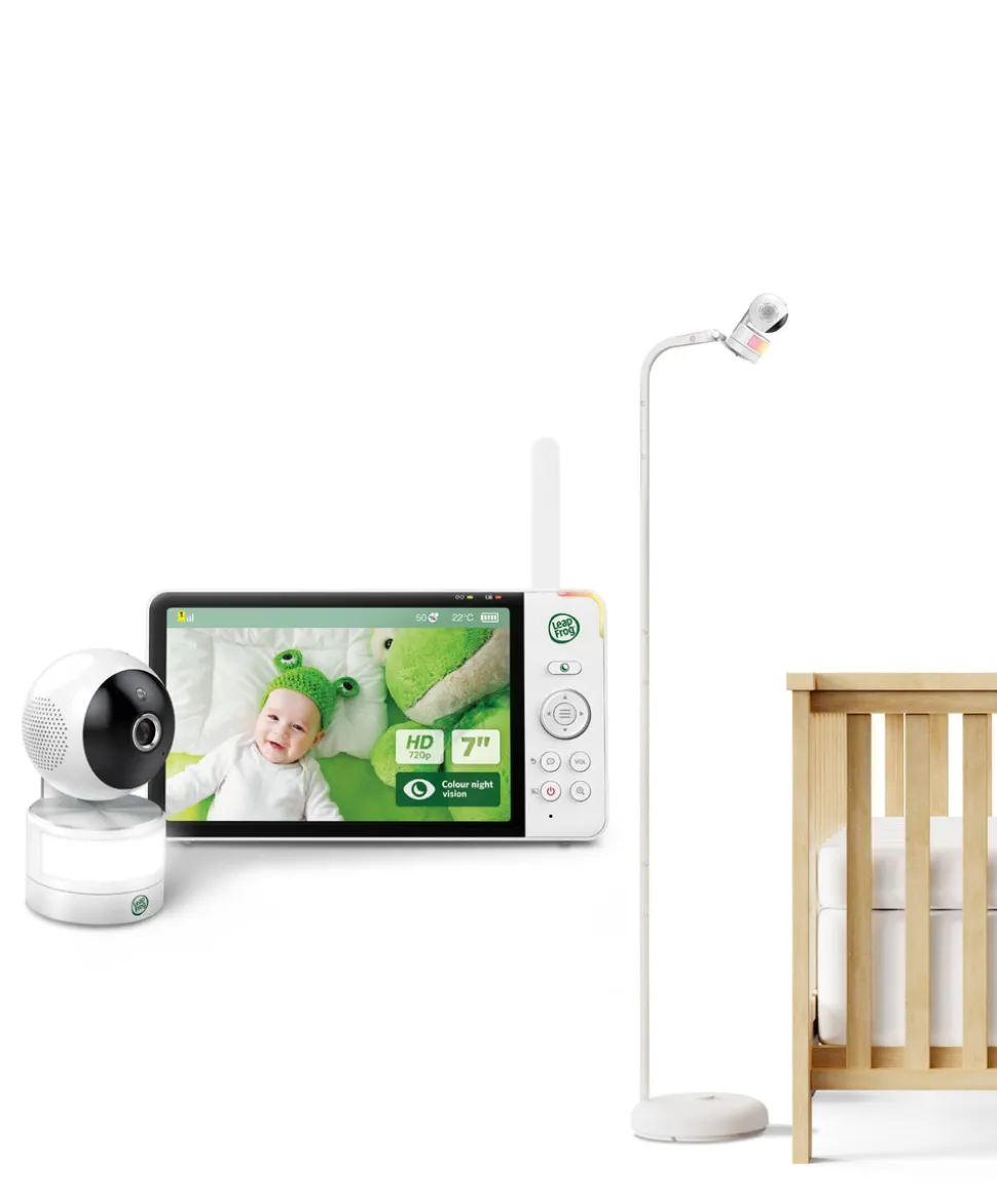 LeapFrog LF920HD 7 Inch Video Baby Monitor & Floorstand - White