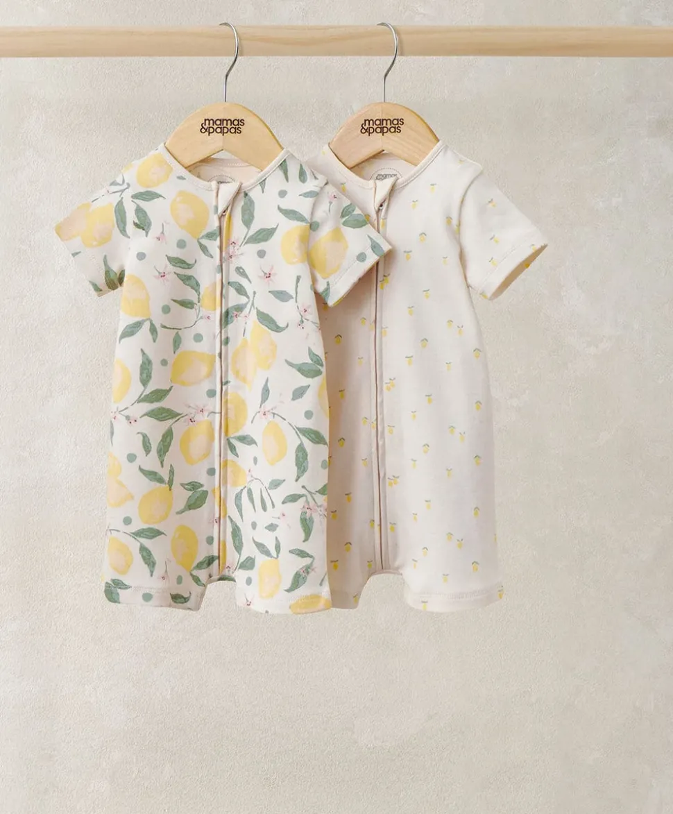 Lemon Rompers (Pack of 2)