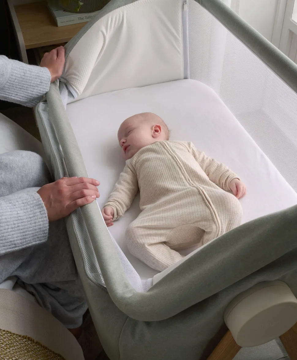 Lua Bedside Crib - Sage