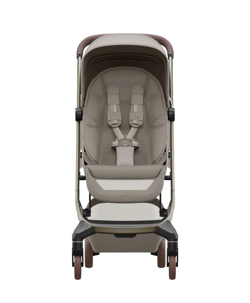 Maxi-Cosi Fame Cabin Pushchair Bundle with Maxi-Cosi Coral Slide Pro Car Seat & Base (5 Pieces) - Sapphire Sand