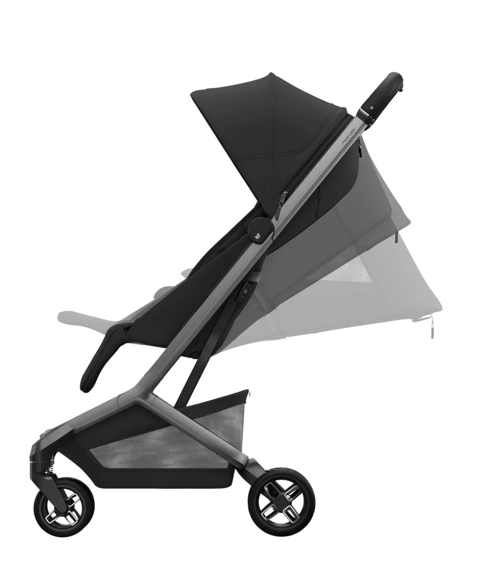 Maxi-Cosi Fame Cabin Pushchair Bundle with Maxi-Cosi Coral Slide Pro Car Seat & Base (5 Pieces) - Oynx Black
