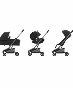Maxi-Cosi Fame Cabin Pushchair With Carrycot & Raincover - Onyx Black