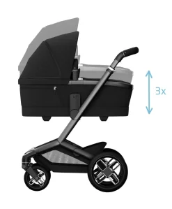 Maxi-Cosi Fame Pushchair & Carrycot - Twillic Black