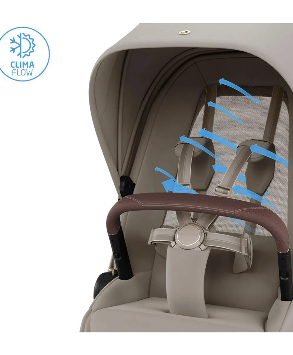 Maxi-Cosi Fame Ultimate Pushchair Bundle with Maxi-Cosi Pebble Pro & Maxi-Cosi Pearl XL Slide Pro Car Seat (10 Pieces) - Sapphire Sand