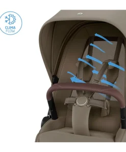 Maxi-Cosi Fame Ultimate Pushchair Bundle with Maxi-Cosi Coral Slide Pro Car Seat & Maxi-Cosi Pearl XL Slide Pro Car Seat (10 Pieces) - Oak Truffle