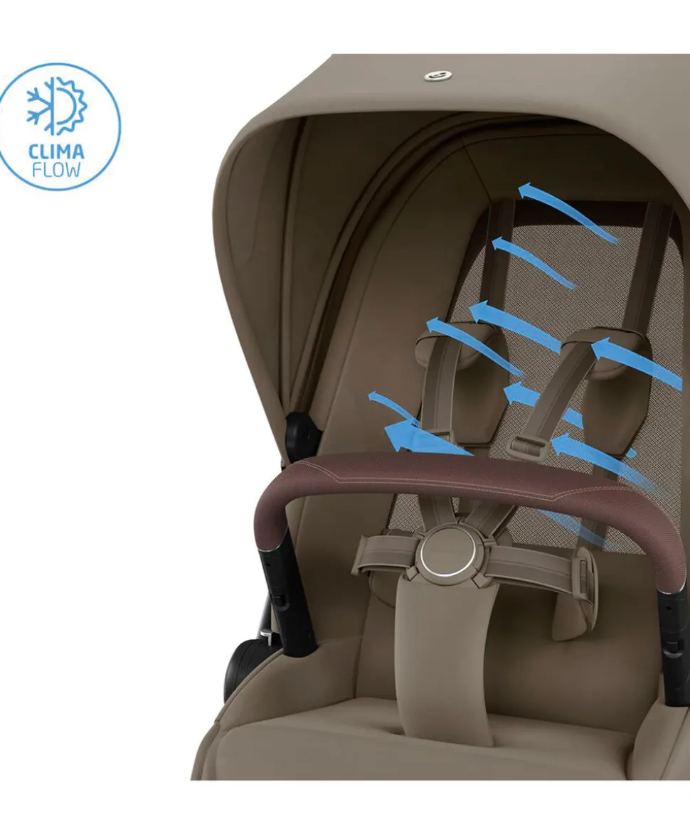 Maxi-Cosi Fame Ultimate Pushchair Bundle with Maxi-Cosi Coral Slide Pro Car Seat & Maxi-Cosi Pearl XL Slide Pro Car Seat (10 Pieces) - Oak Truffle