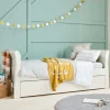Mia Cotbed & Luxury Hybrid Twin Mattress Bundle - Off-White