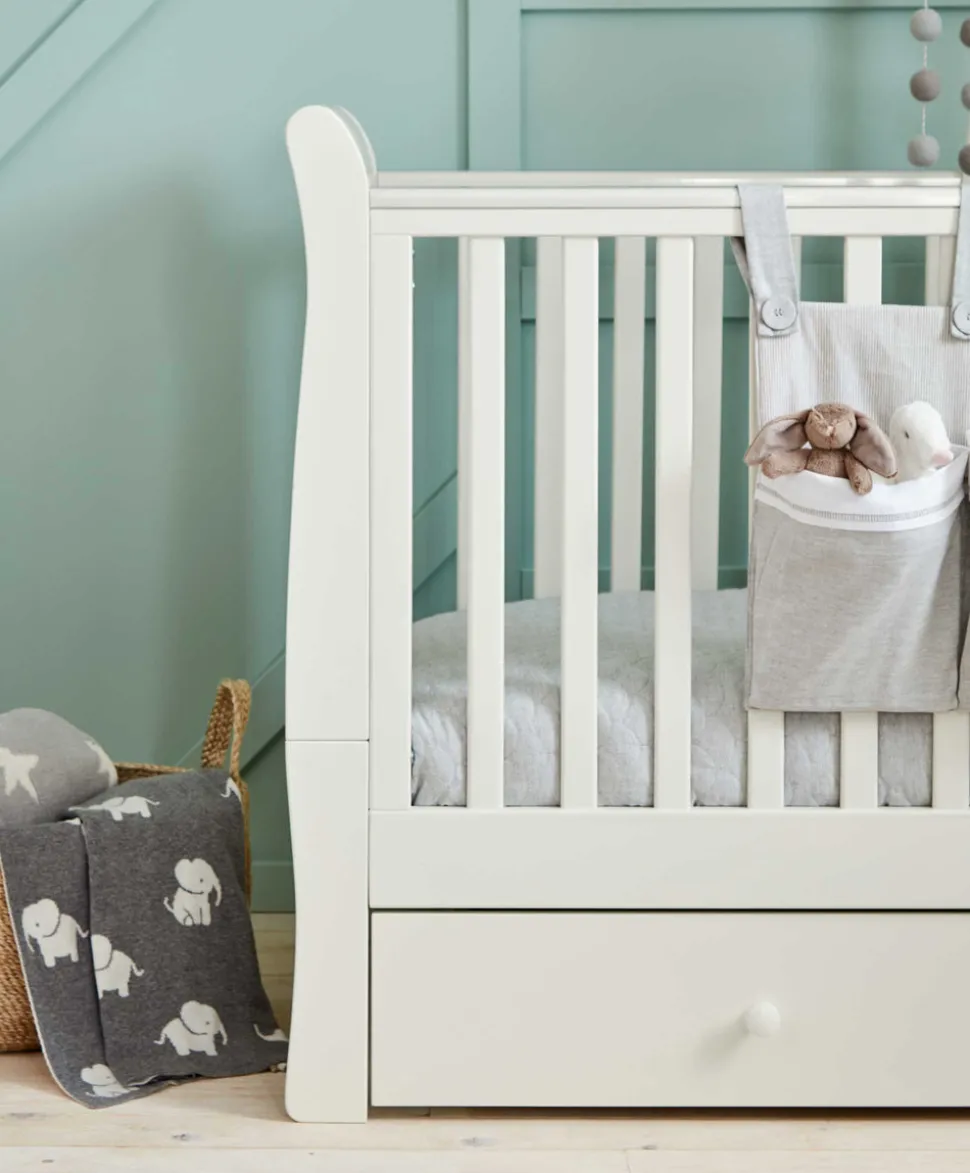 Mia Cotbed & Premium Pocket Spring Mattress Bundle - Off-White