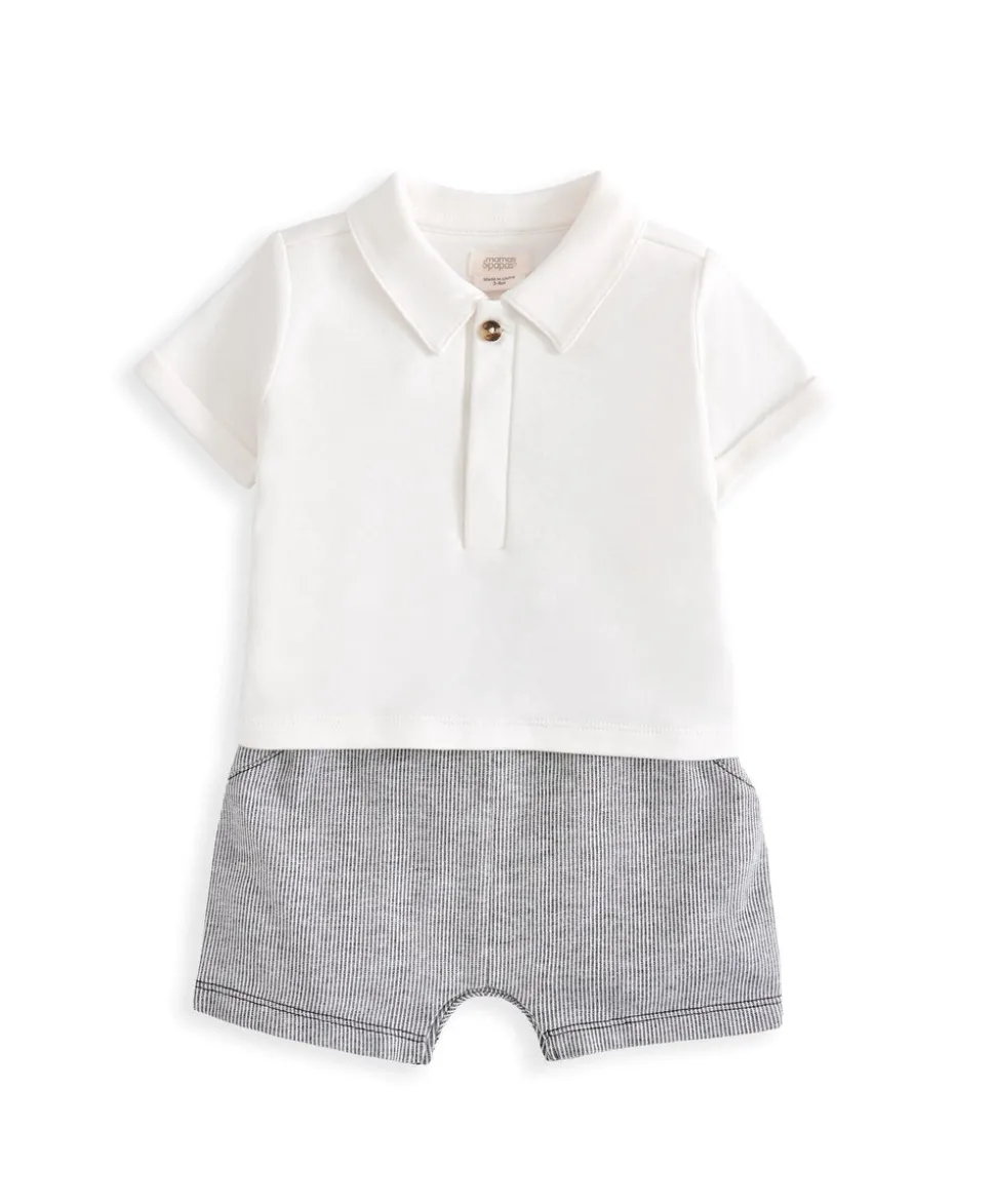 Mock Suit Romper