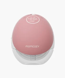 Momcozy M9 Single Breast Pump - White/Pink