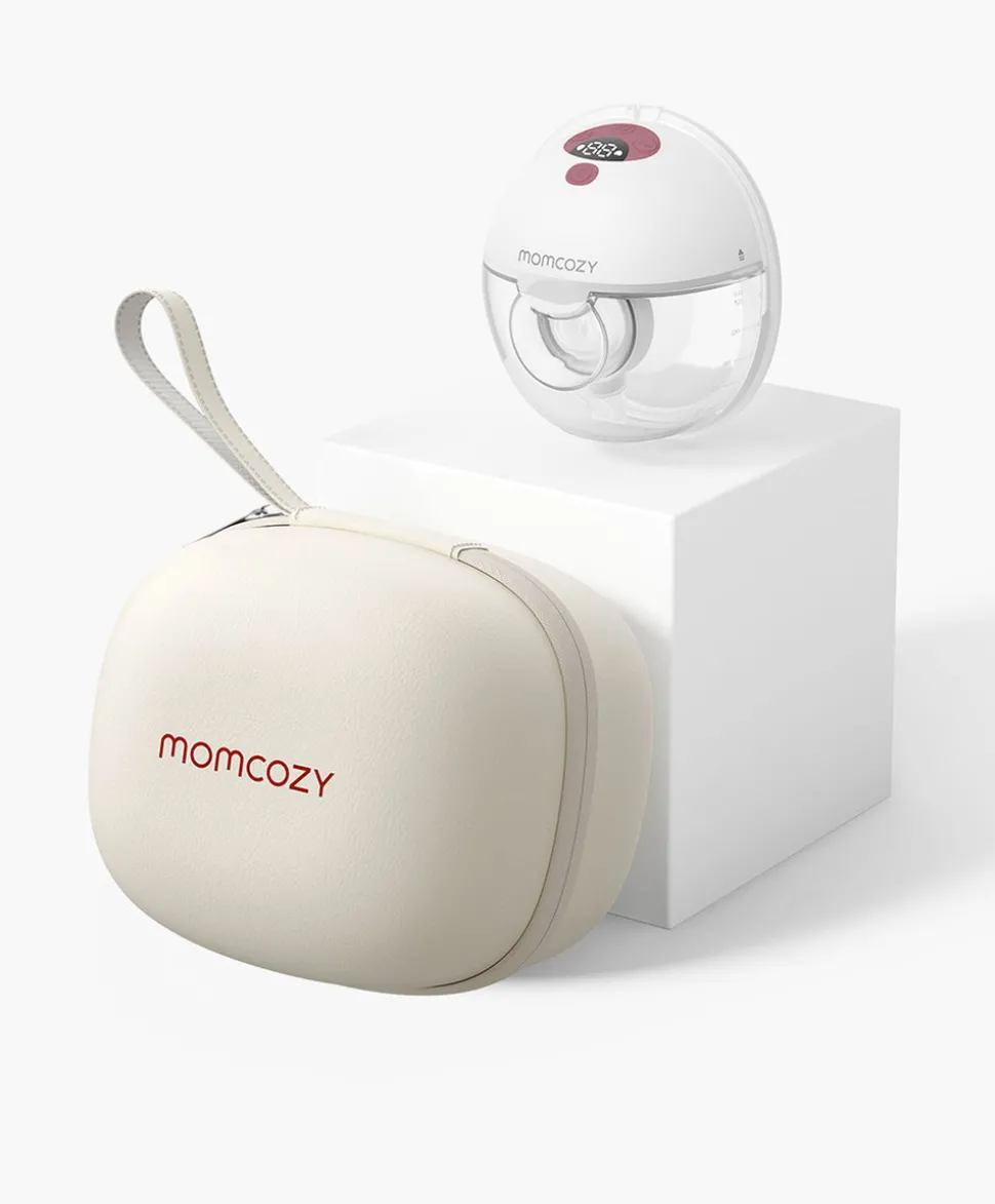 Momcozy M5 Wearable Electric Breast Pump - Maroon