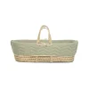 Newborn Swaddle and Moses Basket Bundle (3 Pieces) - Sage