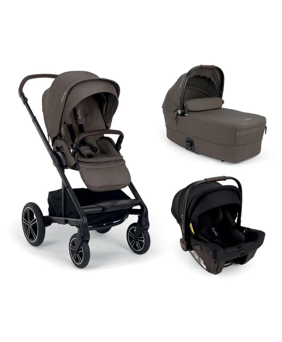 Nuna Mixx Next Pushchair Bundle With Nuna PIPA Urbn Car Seat – Chestnut