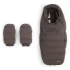Nuna Winter Stroller Footmuff Set with Gloves & Bag - Chestnut