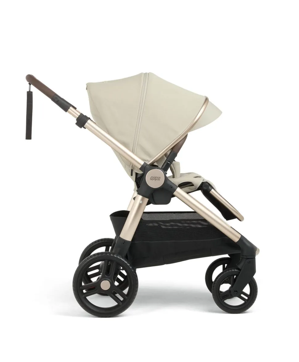 Ocarro 2 Complete Pushchair Bundle with Cybex Cloud T i-Size Rotating Baby Car Seat & Base - (9 Pieces) - Shell/Cozy Beige