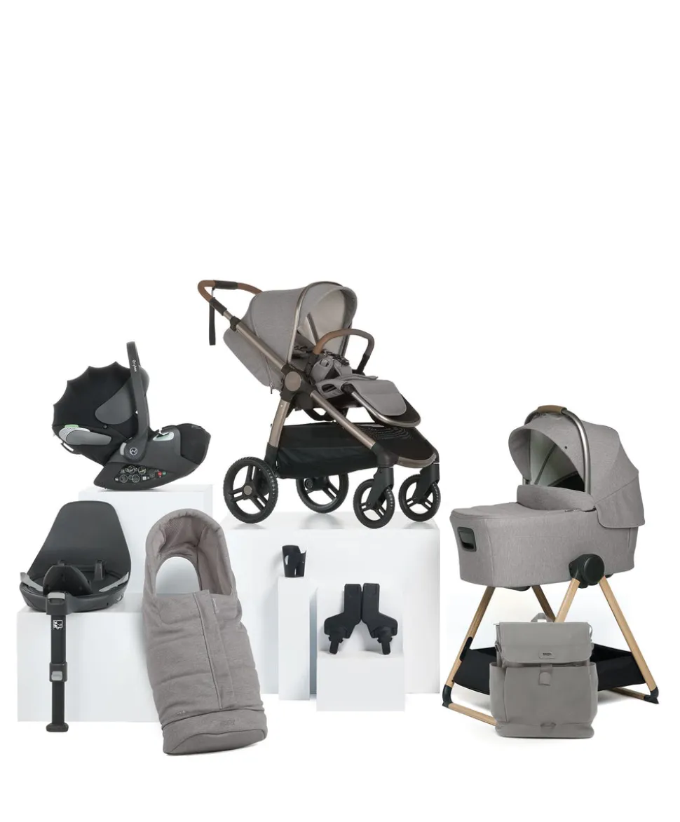 Ocarro 2 Complete Pushchair Bundle with Cybex Cloud T i-Size + Baby Car Seat (9 Pieces) - Heritage