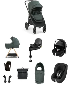 Ocarro 2 Pushchair Baby to Toddler Travel Bundle with Maxi-Cosi Pebble 360 Pro2 & Pearl 360 Pro (10 Pieces) – Teal