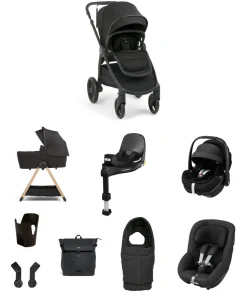 Ocarro 2 Pushchair Baby to Toddler Travel Bundle with Maxi-Cosi Pebble 360 Pro2 & Pearl 360 Pro (10 Pieces) – Eclipse