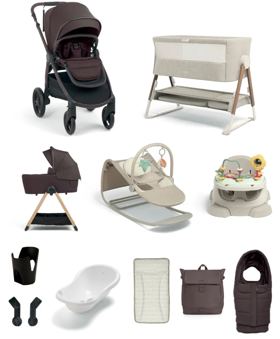 Ocarro 2 Pushchair Ultimate Newborn Bundle (12 Pieces) – Americano