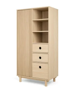 Oska 3 Piece Cotbed Range With Dresser Changer & Wardrobe - Oak