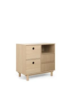 Oska 2 Piece Cotbed Set with Dresser Changer - Oak