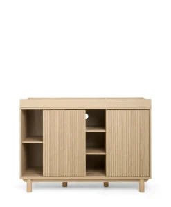 Oska 2 Piece Cotbed Set With Wide Dresser Changer - Oak