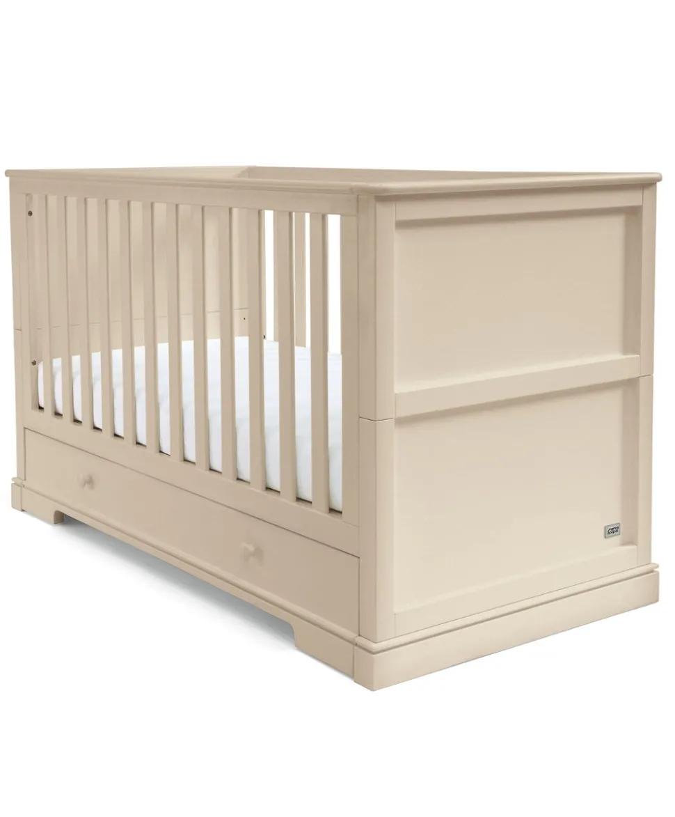 Oxford Cotbed & Essential Airflow Pocket Spring Cotbed Mattress Bundle - Cashmere