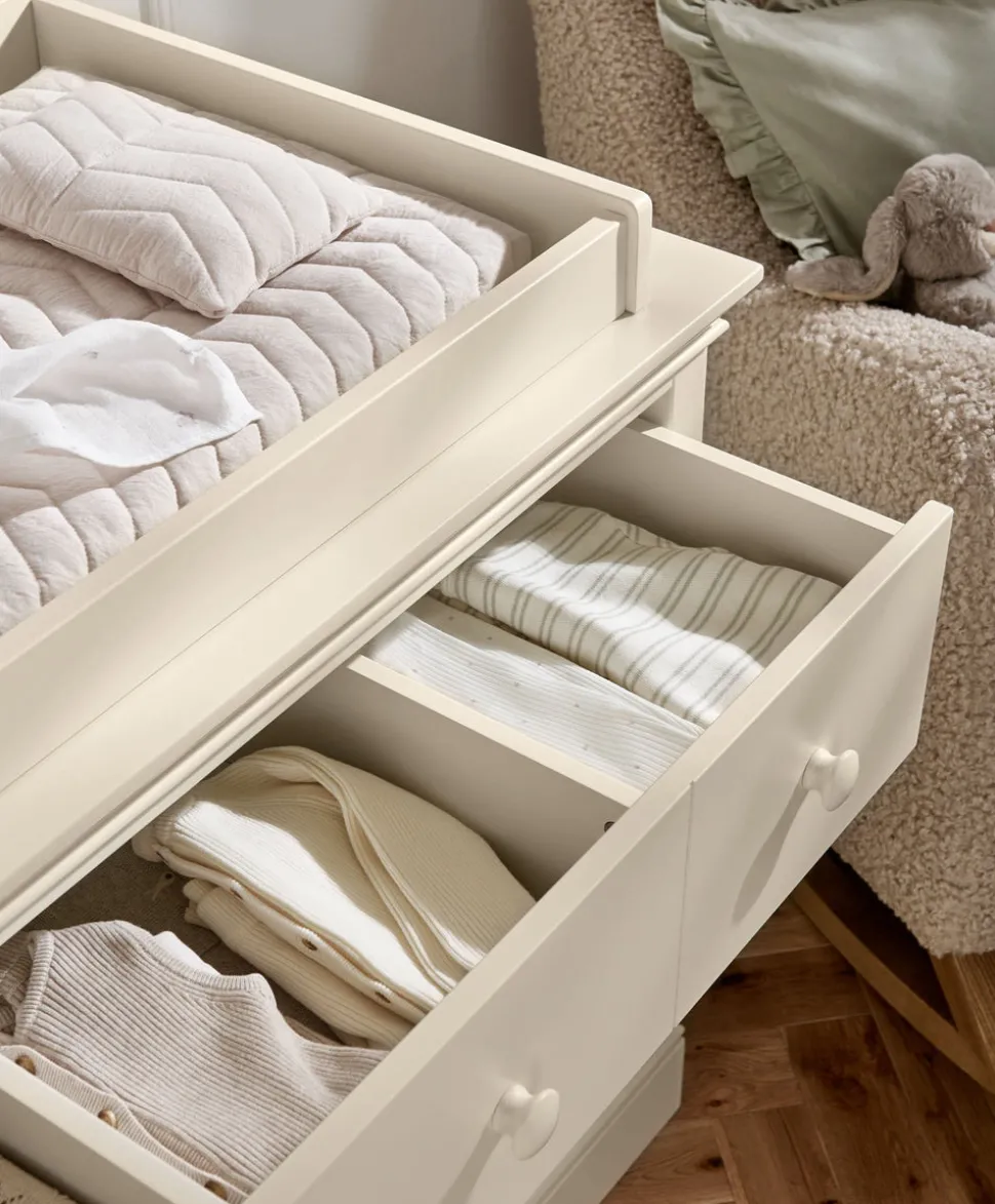 Oxford 3 Drawer Dresser & Baby Changing Unit - Cashmere