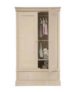 Oxford Nursery Bundle With Lua Bedside Crib - Cashmere/Fawn