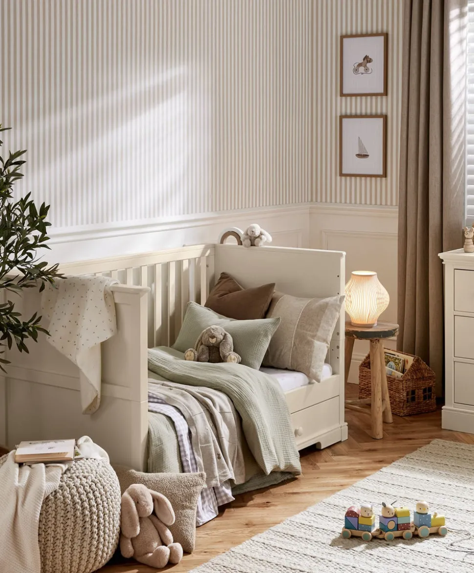 Oxford 3 Piece Cotbed Range with Dresser Changer & Wardrobe - Cashmere
