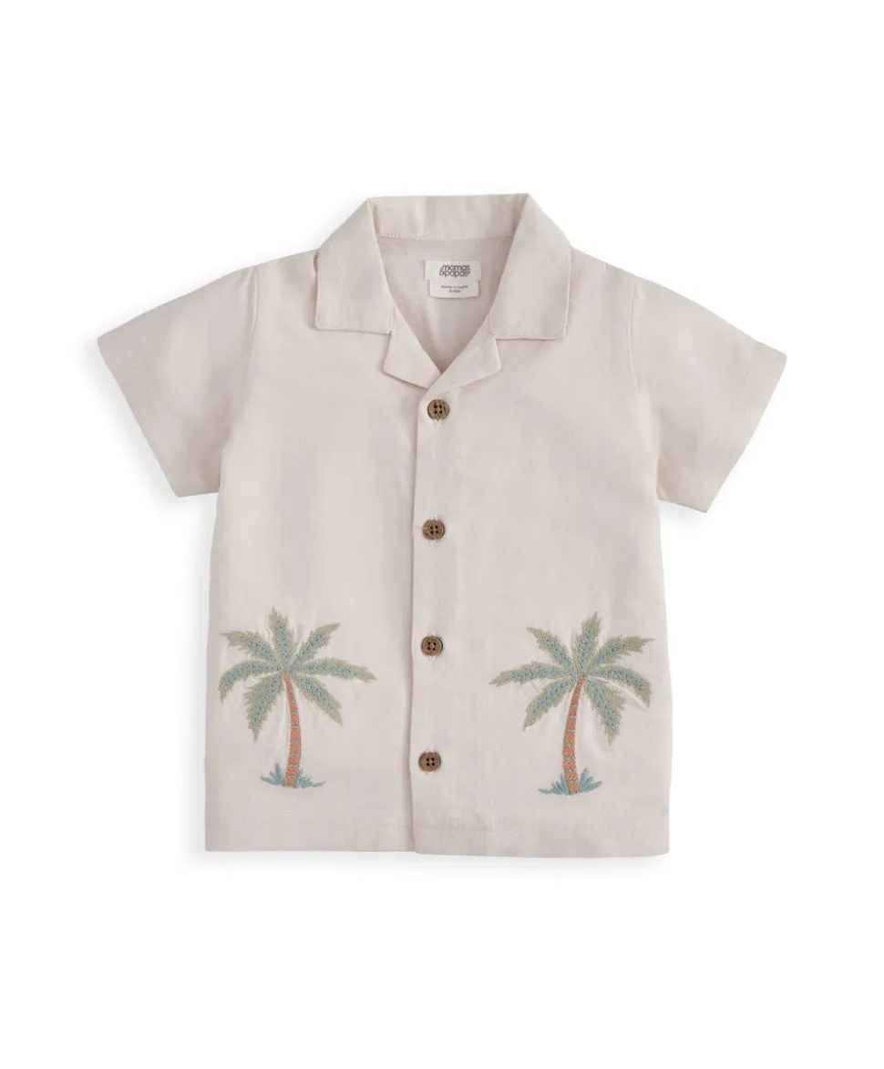 Palm Tree Linen Shirt