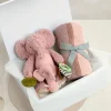 Pink Blanket & Elephant Gift Box