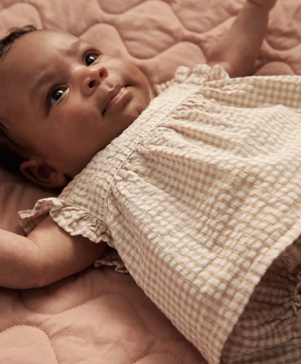 Pink Gingham Blouse & Bloomers