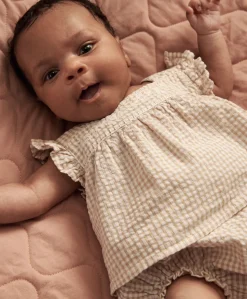 Pink Gingham Blouse & Bloomers