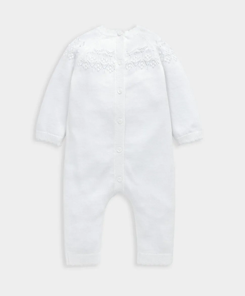 Pointelle Knitted Romper