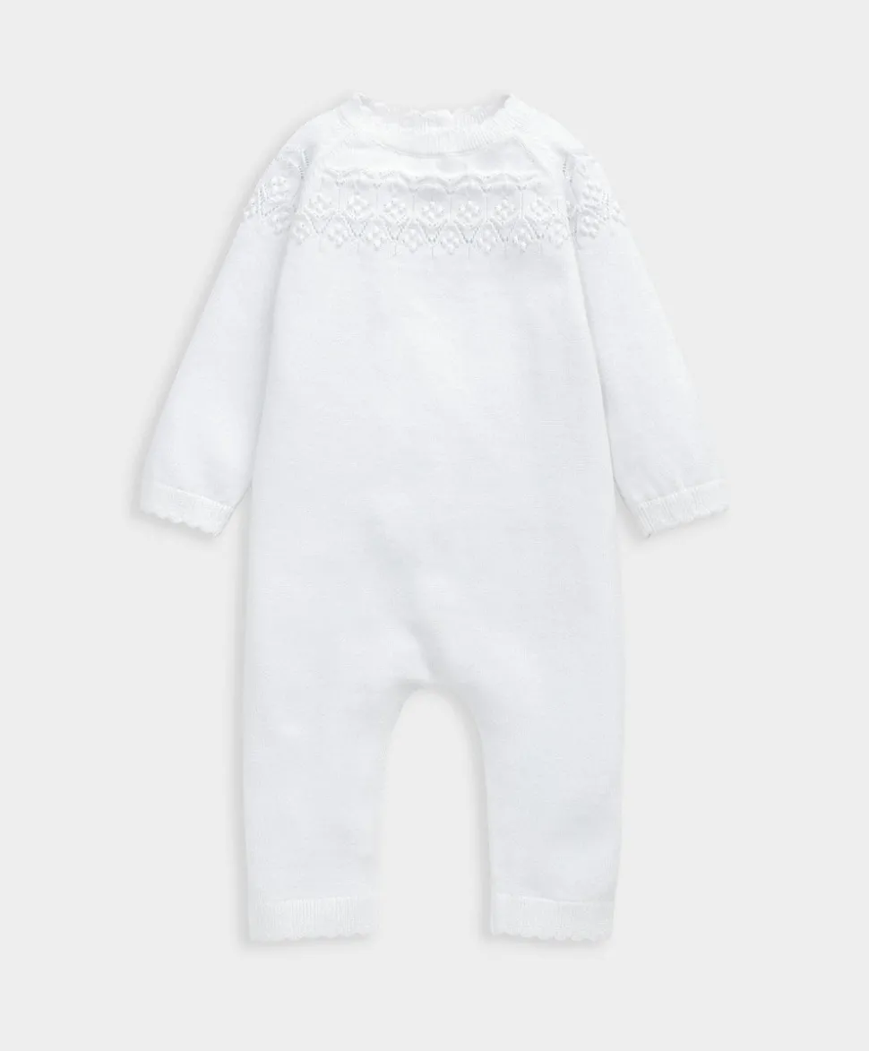 Pointelle Knitted Romper