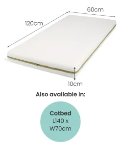 Premium Dual Core+ Small Cotbed and Cot Mattress