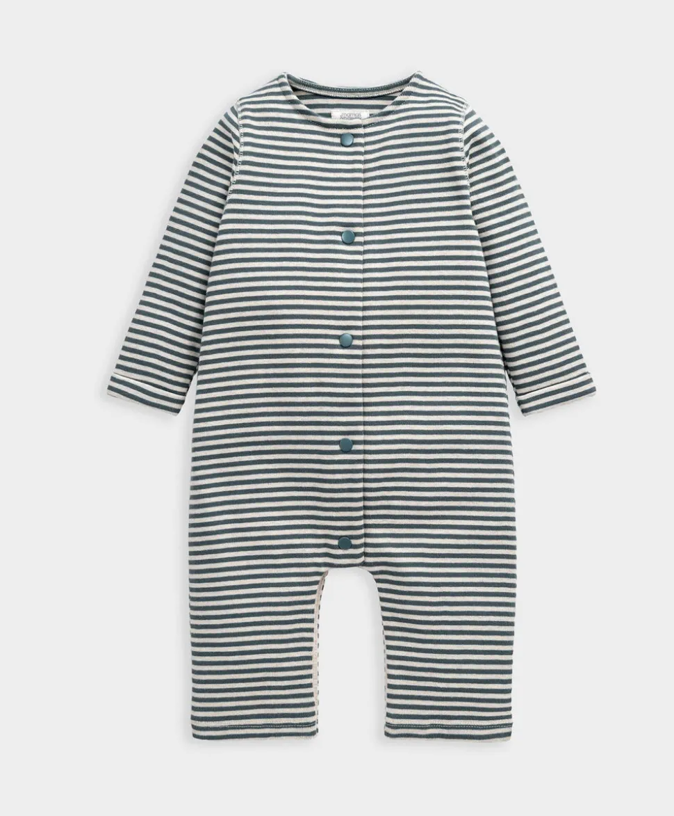 Quilted Gilet & Striped Romper