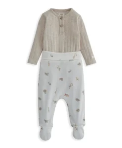 Ribbed Safari Bodysuit & Leggings Set