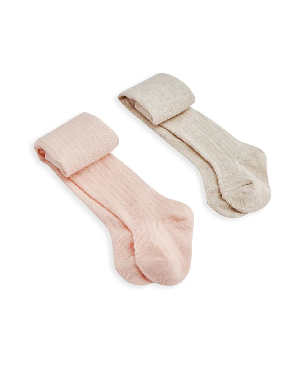 Ribbed Tights (Pack of 2)