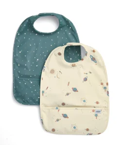 Rocket Space Scoop Bibs (Pack of 2)