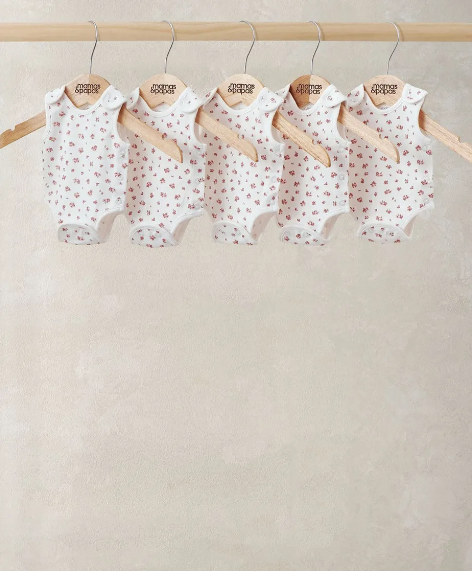 Rose Premature Bodysuits (Pack of 5)