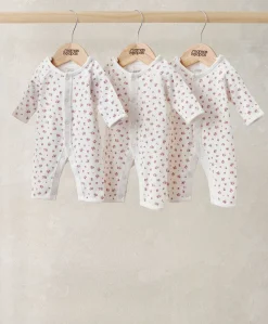 Rose Premature Rompers (Pack of 3)