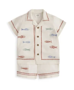 Sardine Linen Top & Shorts Set