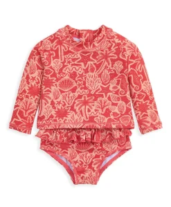 Seahorse Long Sleeve Swim Top and Bottoms