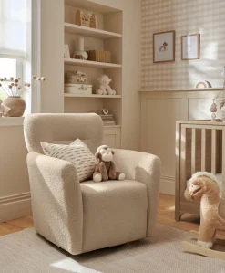 Settle Swivel Nursing Chair - Oatmeal Boucle