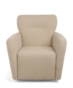 Settle Swivel Nursing Chair & Stool - Oatmeal Boucle