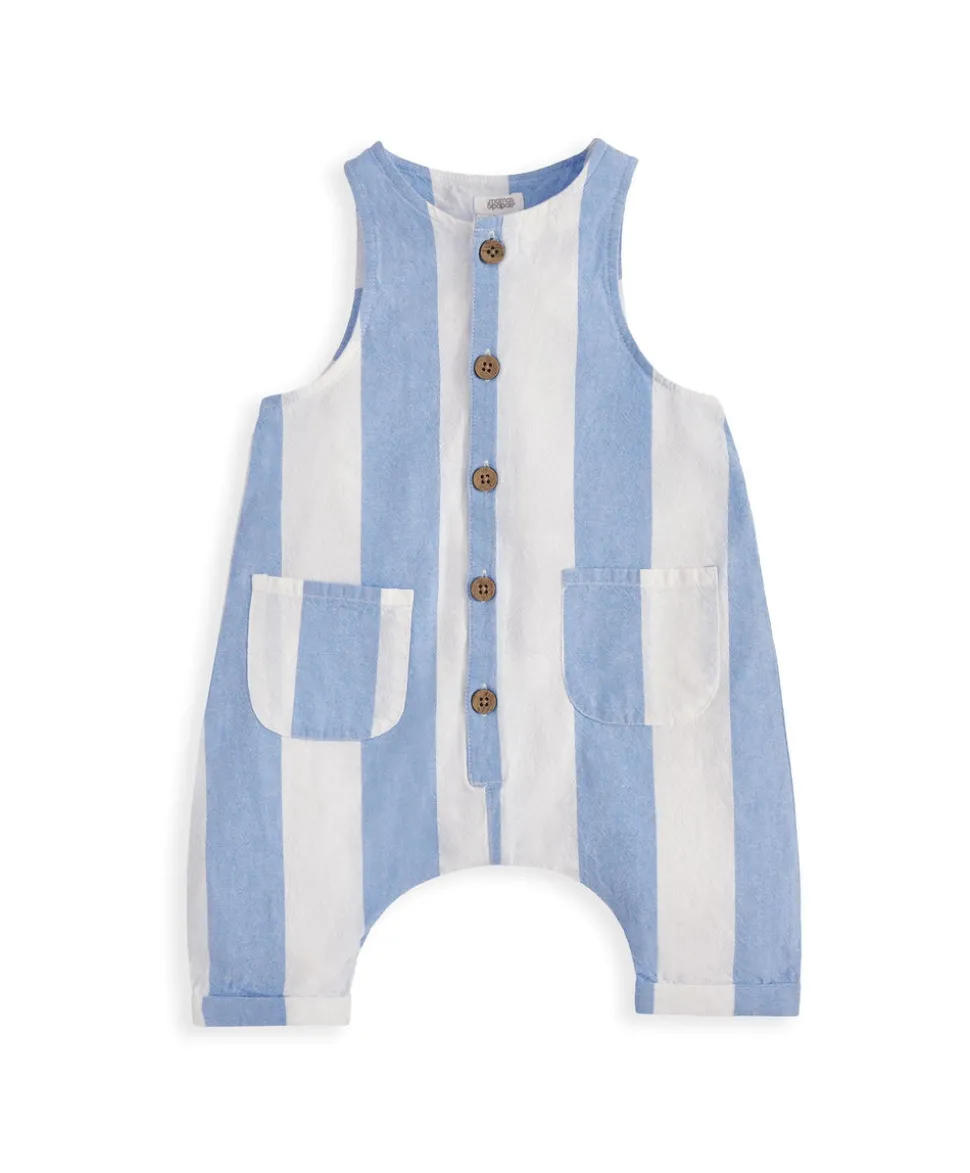 Slouchy Striped Romper